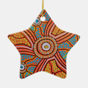 Sun Corroboree Keramisch Ornament