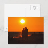 Sun Couple Silhouette Love Sanibel Sunset Briefkaa Briefkaart (Voorkant / Achterkant)