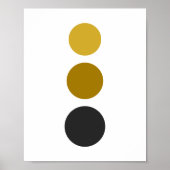 Sun Cutout Circle Art Poster (Voorkant)