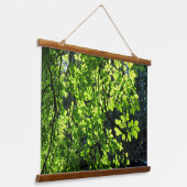 Sun Dapped Horse Chestnut Leaves Hangend Wandkleed (Gebogen)