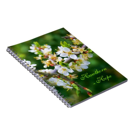 Sun-Dapped Spring Hawthorn Notitieboek (Rechterzijde)