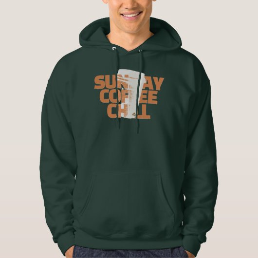 Sun Day Coffee Chill Graphic Hoodie (Voorkant)