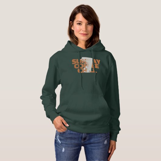 Sun Day Coffee Chill Graphic Hoodie (Voorkant volledig)