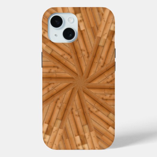 Sun Deck - Light Wooden Starburst Case-Mate iPhone Case (Achterkant)