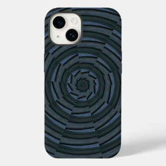 Sun Deck - Midnight Wooden Sunburst Case-Mate iPhone 14 Hoesje