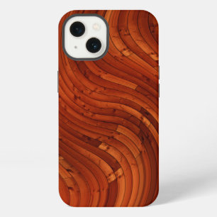 Sun Deck - Rood Houten Denneboom Knoop Case-Mate i iPhone 13 Hoesje