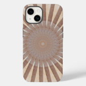 Sun Deck - Striped Wooden Sunburst Case-Mate iPhone Case (Achterkant)