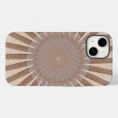 Sun Deck - Striped Wooden Sunburst Case-Mate iPhone Case (Achterkant (horizontaal))