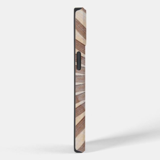 Sun Deck - Striped Wooden Sunburst Case-Mate iPhone Case (Achterkant / Rechts)