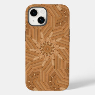 Sun Deck - Wooden Starburst Mosaic Case-Mate iPhone 14 Hoesje