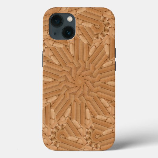 Sun Deck - Wooden Sunburst Mosaic Case-Mate iPhone Case (Achterkant)