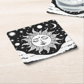 Sun Deity papier onderzetter (Schuin)