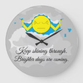 Sun die door Storm wolken duwt: Grote Klok (Voorkant)