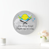 Sun die door Storm wolken duwt: Grote Klok (Huis)