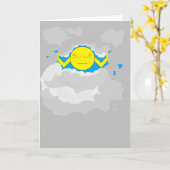 Sun die door Storm wolken duwt: Kaart (Gele Bloem)