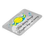 Sun die door Storm wolken duwt Magneet (Linkerzijde)