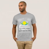 Sun die door Storm wolken duwt T-shirt (Voorkant volledig)