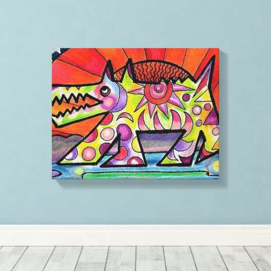 Sun Dog #1 Canvas Afdruk (Insitu (Houten vloer))