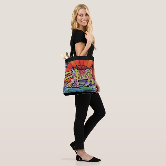 Sun Dog-Canvas tas (Op model)