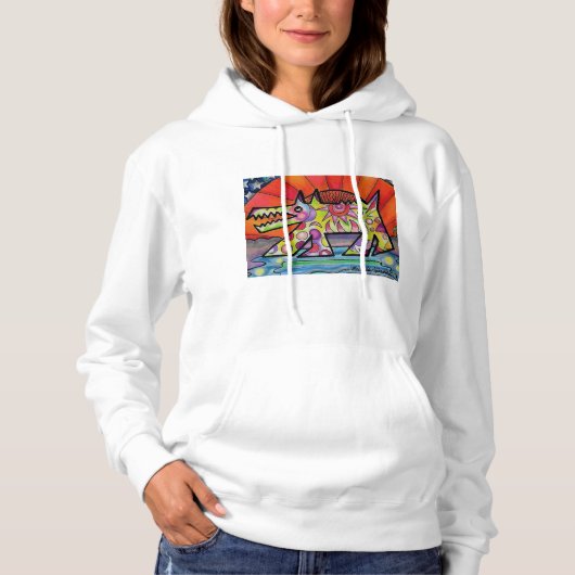 Sun Dog Dames Hoodie (Voorkant)