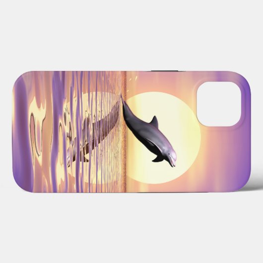 Sun Dolfijn Case-Mate iPhone Case (Achterkant (horizontaal))