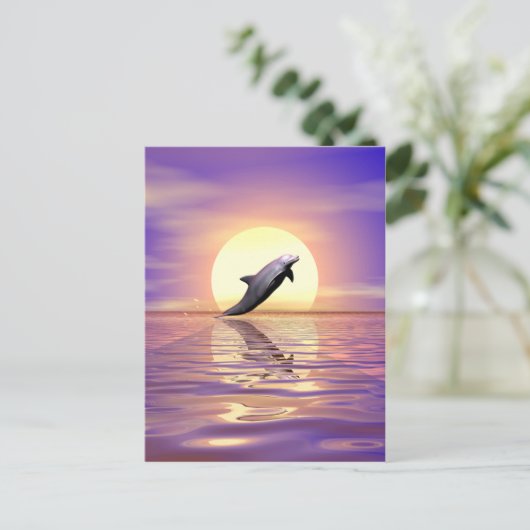 Sun Dolphin Briefkaart (Staand voorkant)