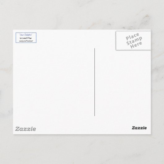 Sun Dolphin Briefkaart (Achterkant)