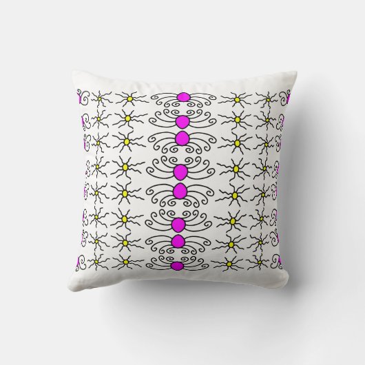 Sun Doodle Art Kussen (Achterkant)