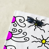 Sun Doodle Art Strandlaken (In situ)