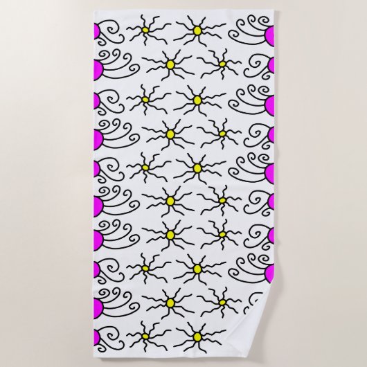 Sun Doodle Art Strandlaken (Voorkant)