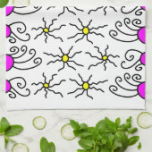 Sun Doodle Art Theedoek (Gevouwen)