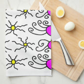 Sun Doodle Art Theedoek (Quarter Fold)