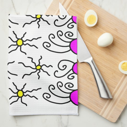 Sun Doodle Art Theedoek (Quarter Fold)