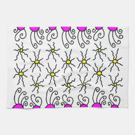 Sun Doodle Art Theedoek