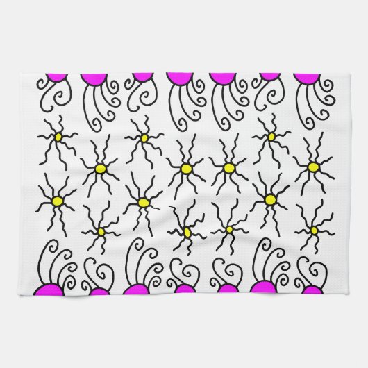 Sun Doodle Art Theedoek (Horizontaal)