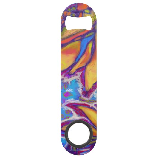 "Sun Double" Large Stainless Steel Bottle Open Speed Flessenopener (Voorkant)