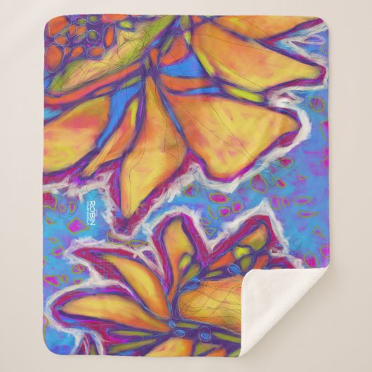 "Sun Double" Sherpa Blanket Sherpa Deken (Voorkant)