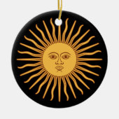 Sun Double Sided Ornament Round (Voorkant)