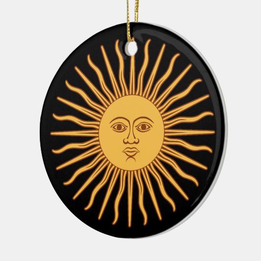 Sun Double Sided Ornament Round (Links)