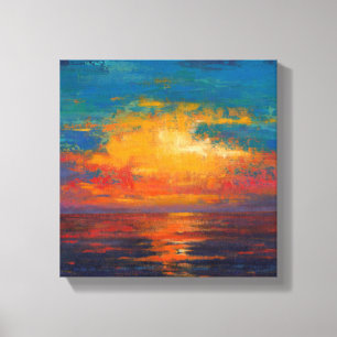 Sun Down II Canvas Afdruk