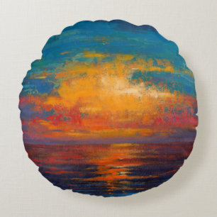 Sun Down II Rond Kussen