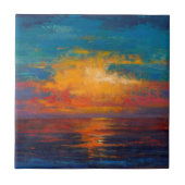 Sun Down II Tegeltje (Voorkant)