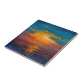 Sun Down II Tegeltje (Zijkant)