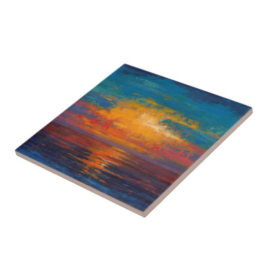 Sun Down II Tegeltje (Zijkant)