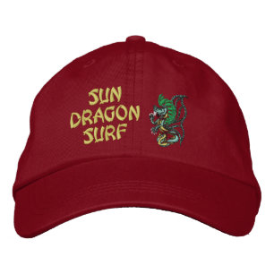 Sun Dragon Surf Geborduurde Pet