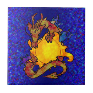Sun Dragon Tegeltje