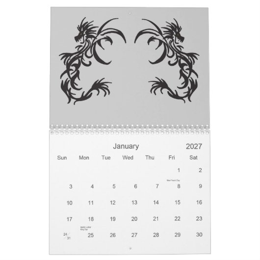 Sun Dragons Kalender (Jan 2027)