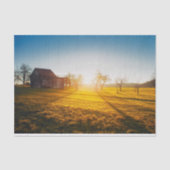 Sun-Drenched Barn en Field Tissuepapier (Voorkant)