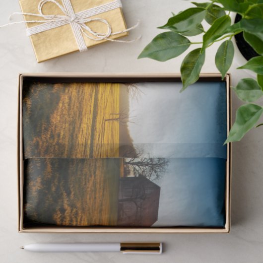 Sun-Drenched Barn en Field Tissuepapier (Geschenk)