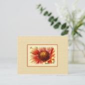 Sun Drenched Gaillardia Briefkaart (Staand voorkant)